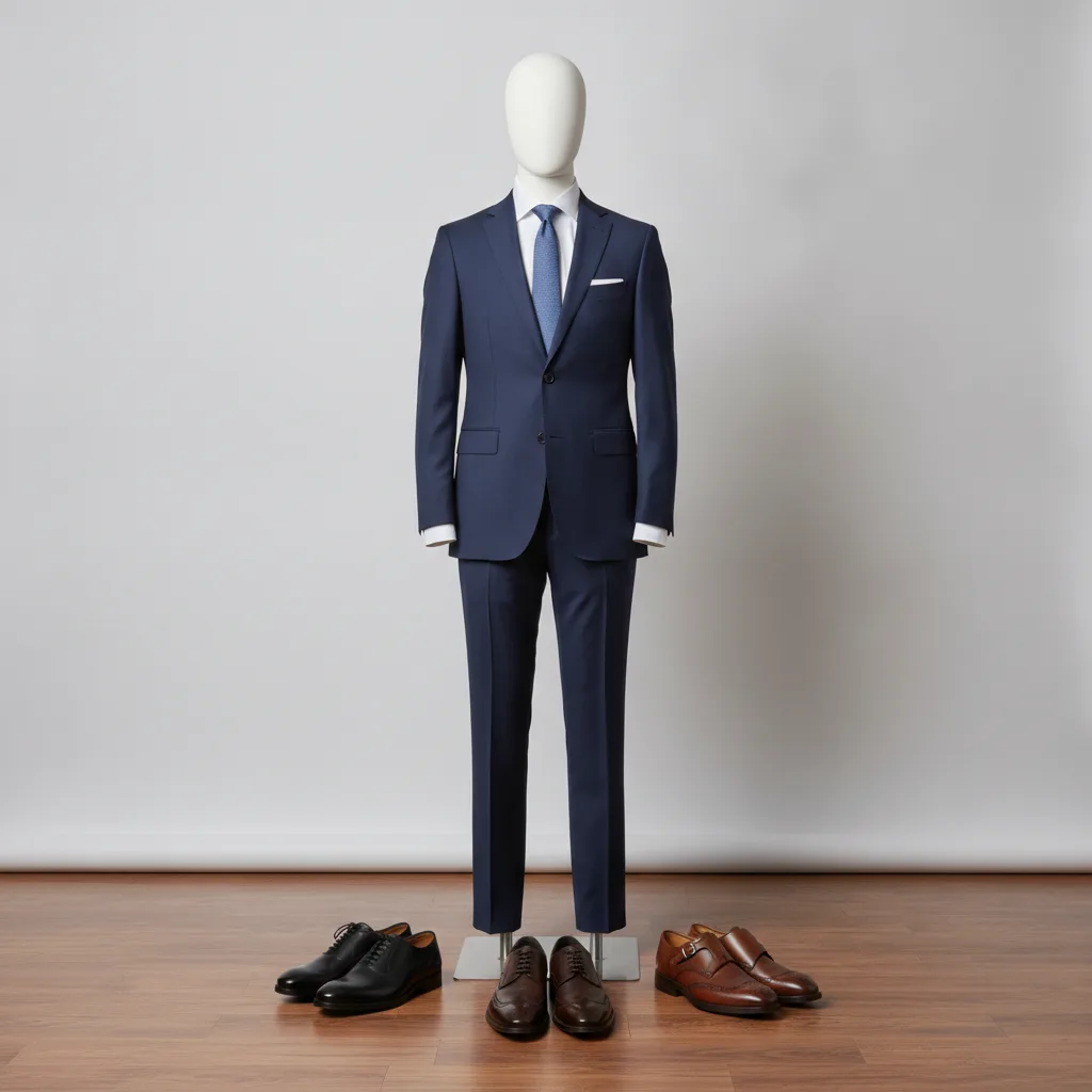 chaussures pour costume bleu