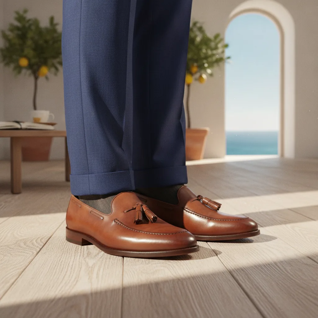 chaussures pour costume bleu
