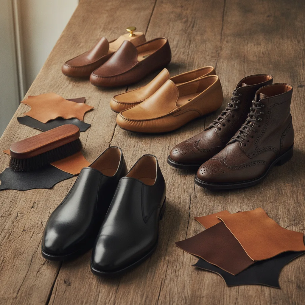 Guide du meilleur cuir pour chaussures – Maison Hardrige - guide meilleur cuir chaussures