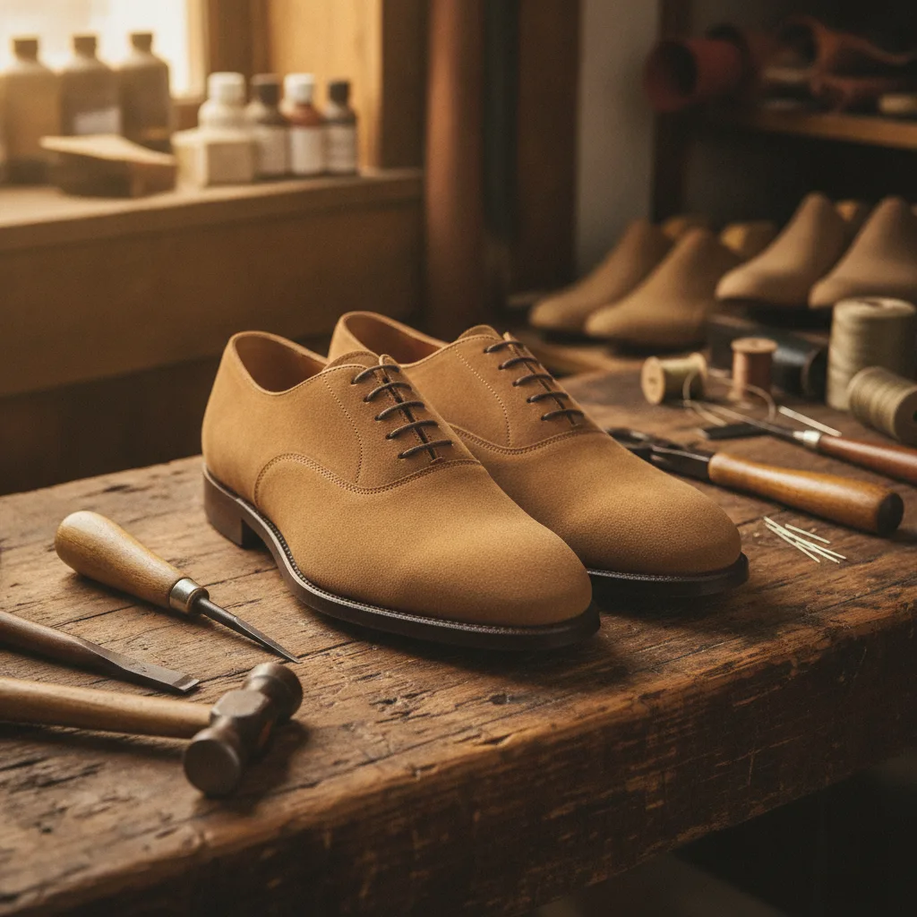 entretien chaussures cuir veau velours