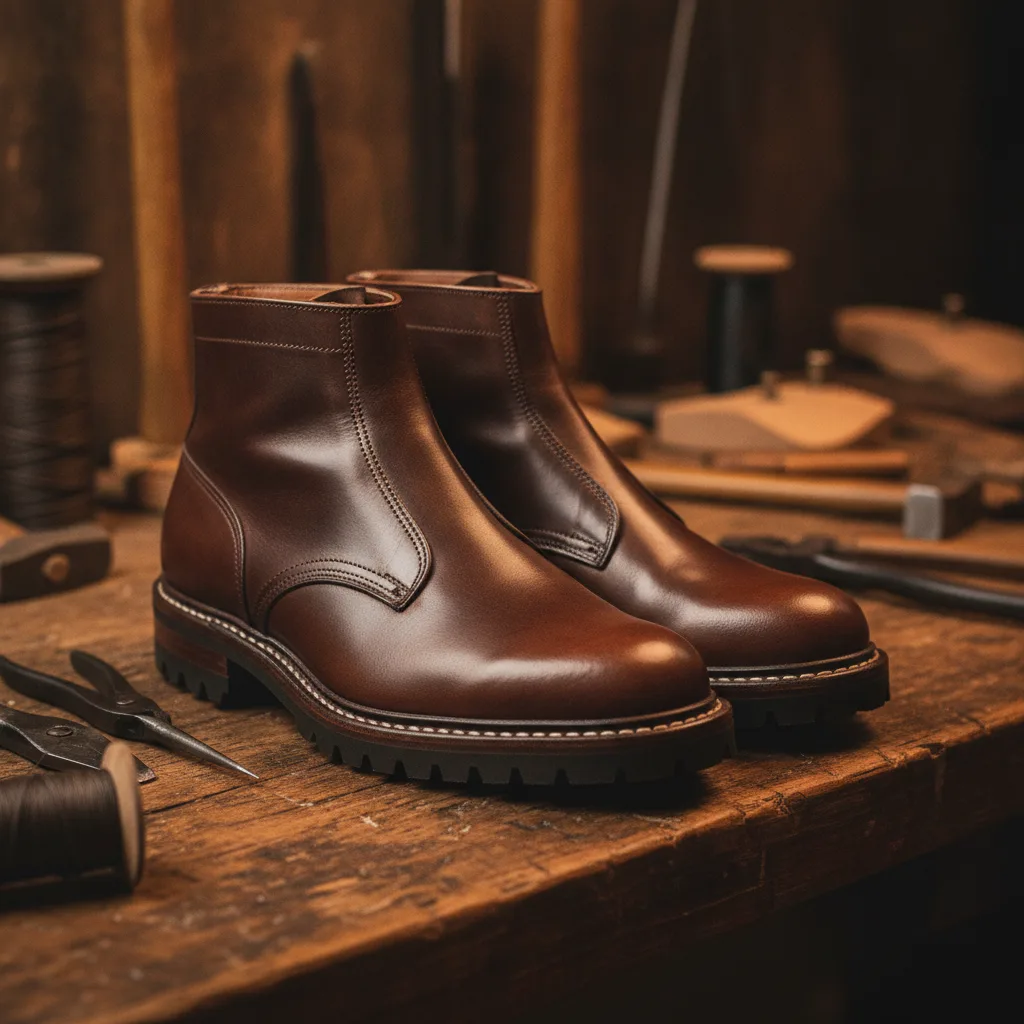 Cousu norvégien chaussure, le montage le plus robuste