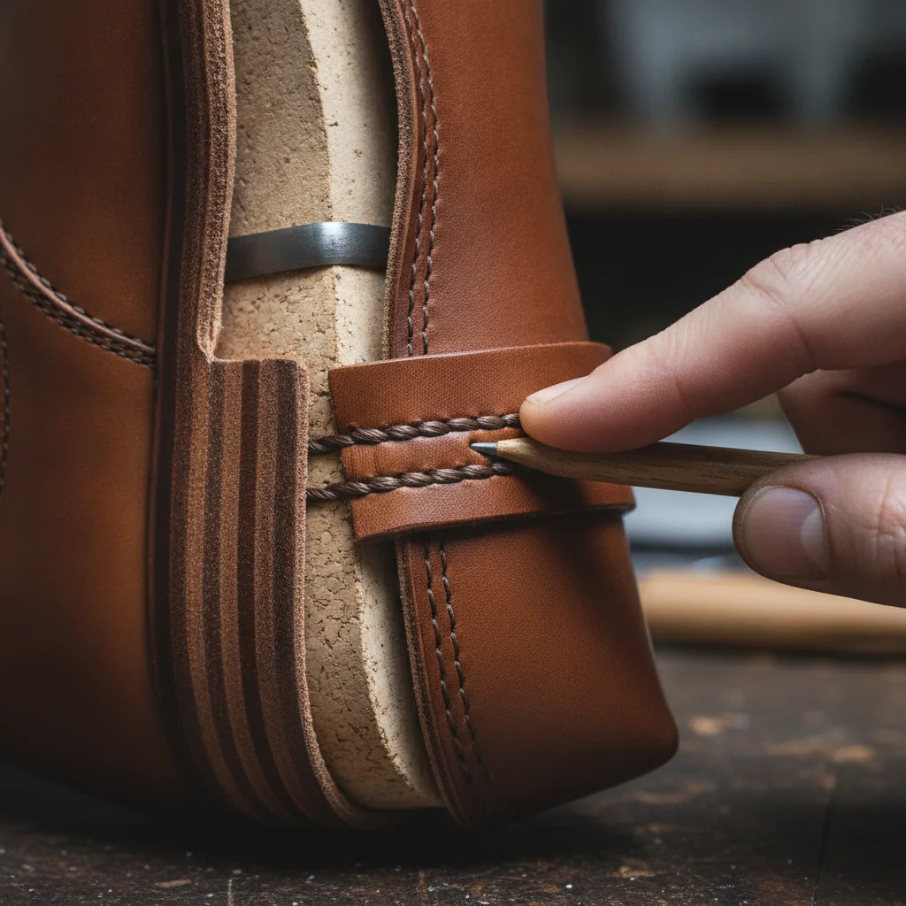 cousu norvégien chaussure