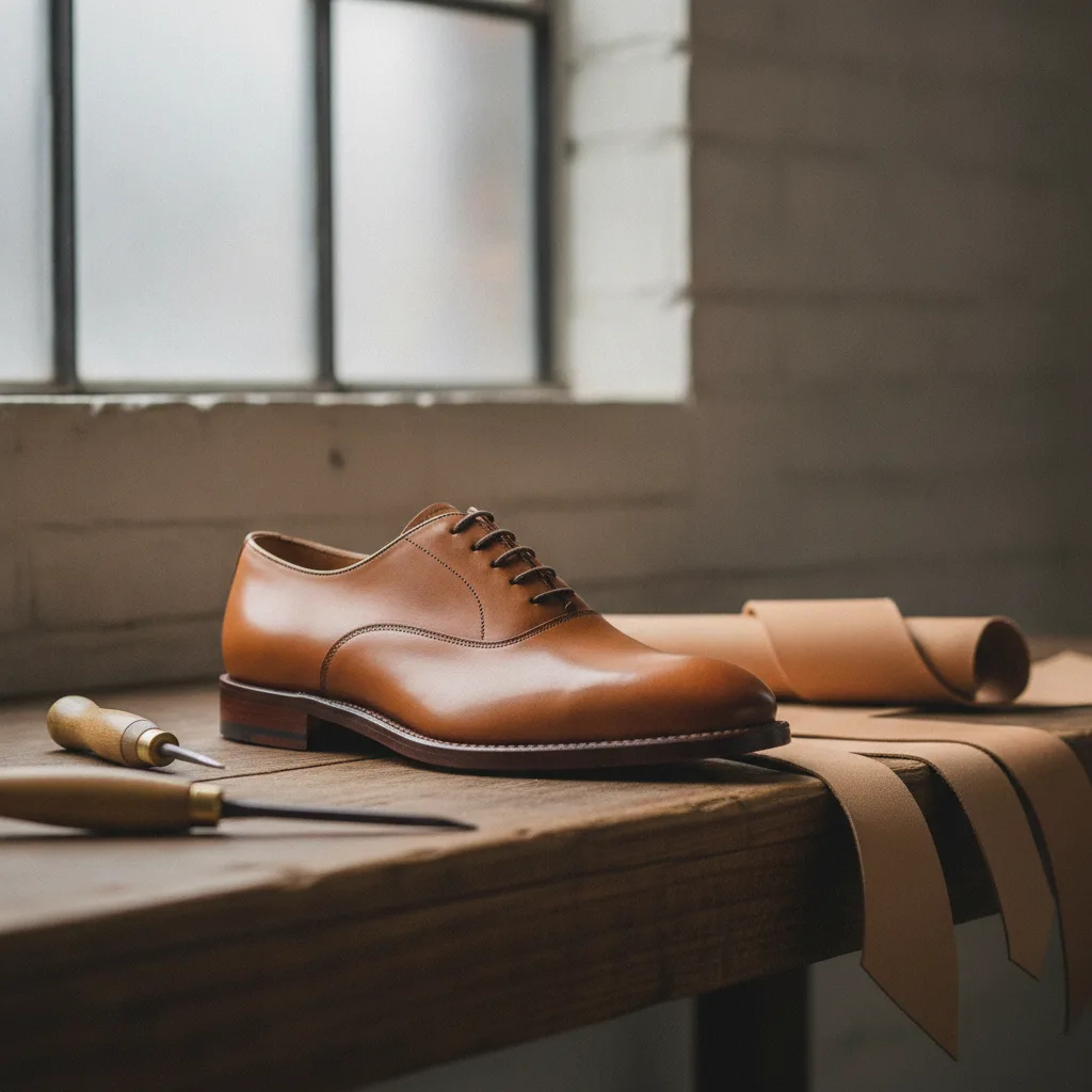 tannage cuir végétal chaussure